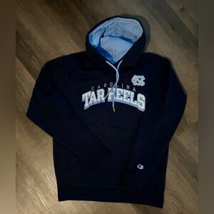 Champion Navy Blue UNC Carolina Tar Heels Hoodie Sz Medium